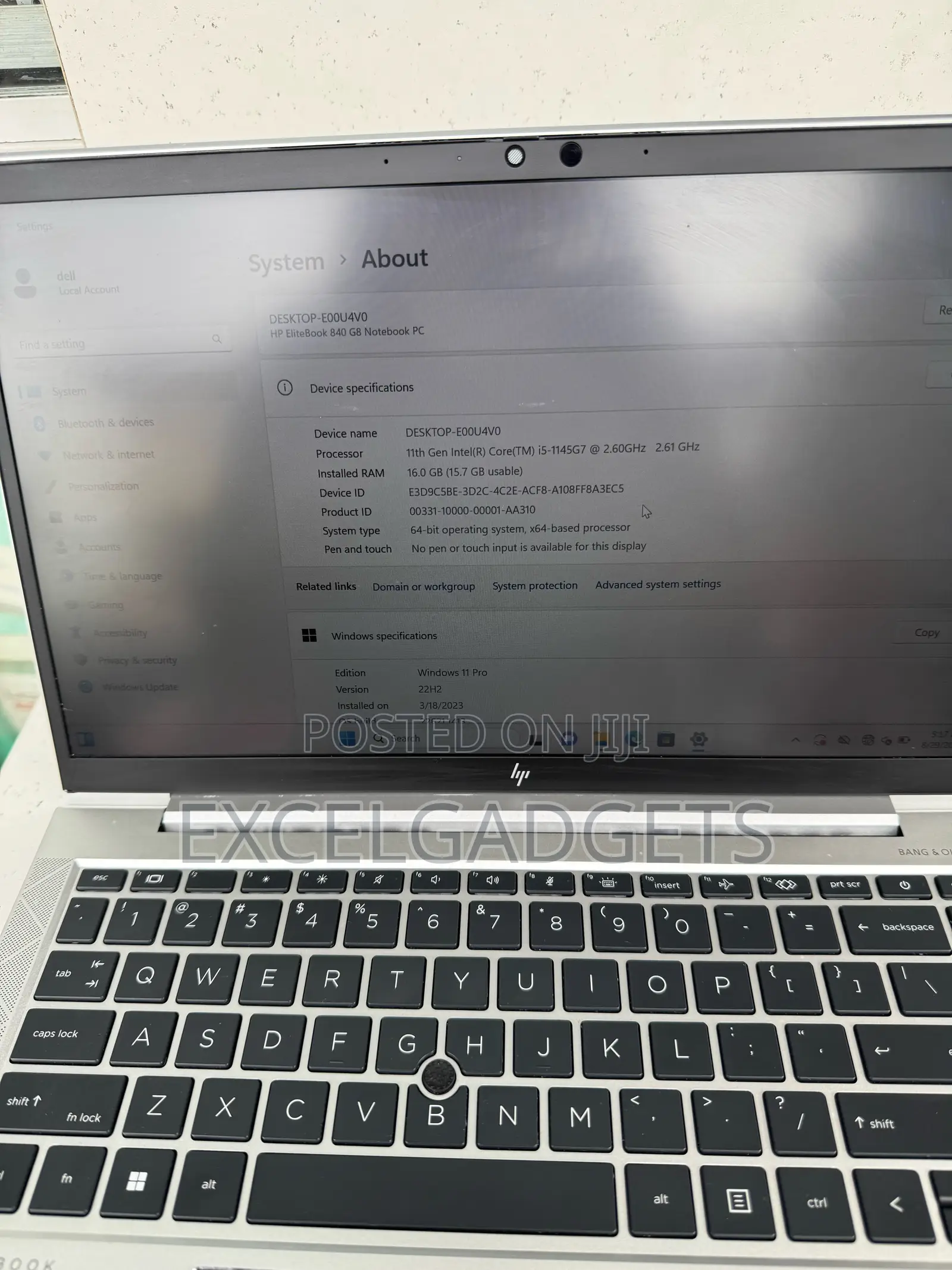 Laptop HP EliteBook 840 G8 16GB Intel Core i5 SSD 256GB