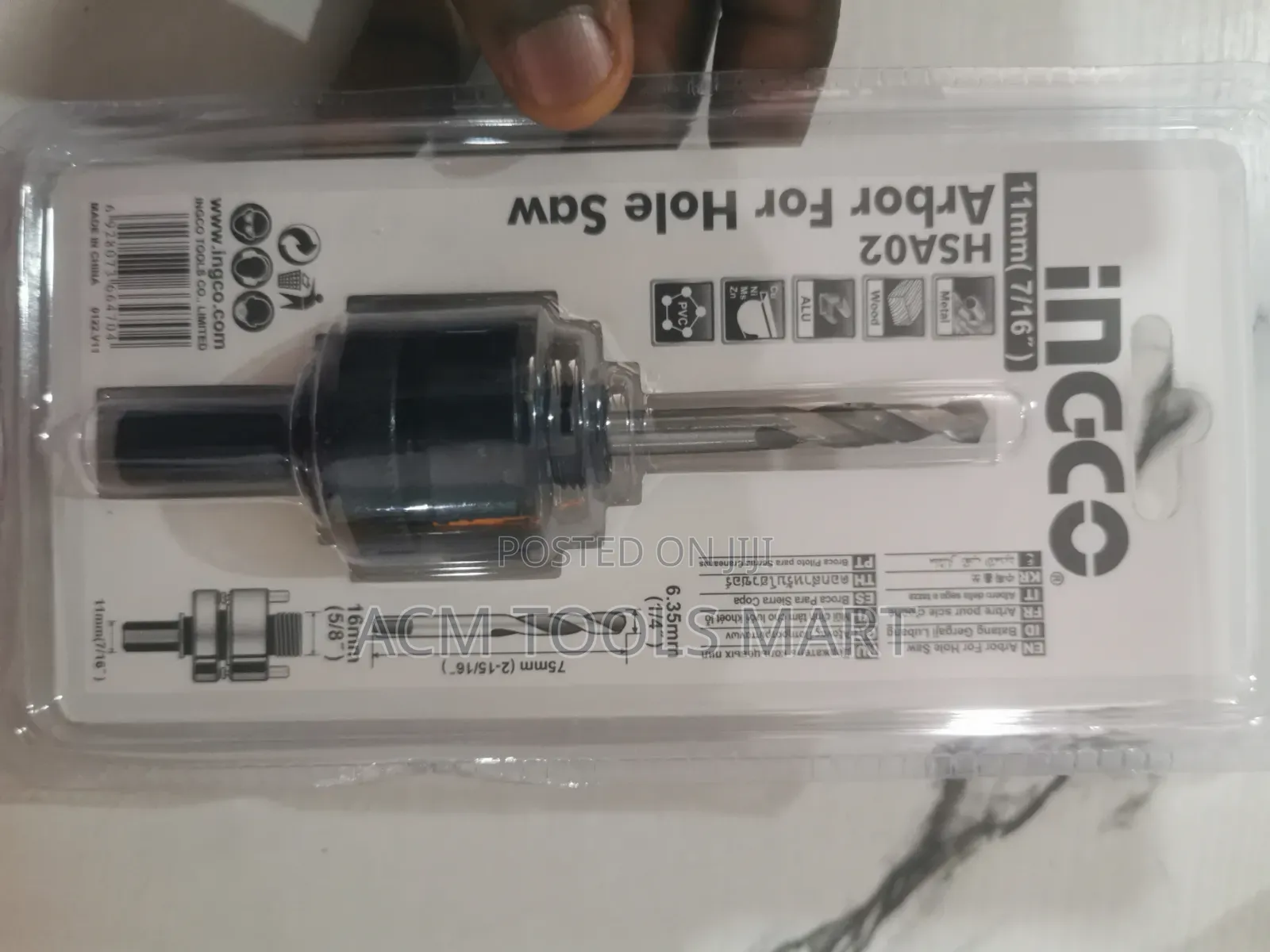 INGCO Arbor for Hole Saw 7/16" – HSA02