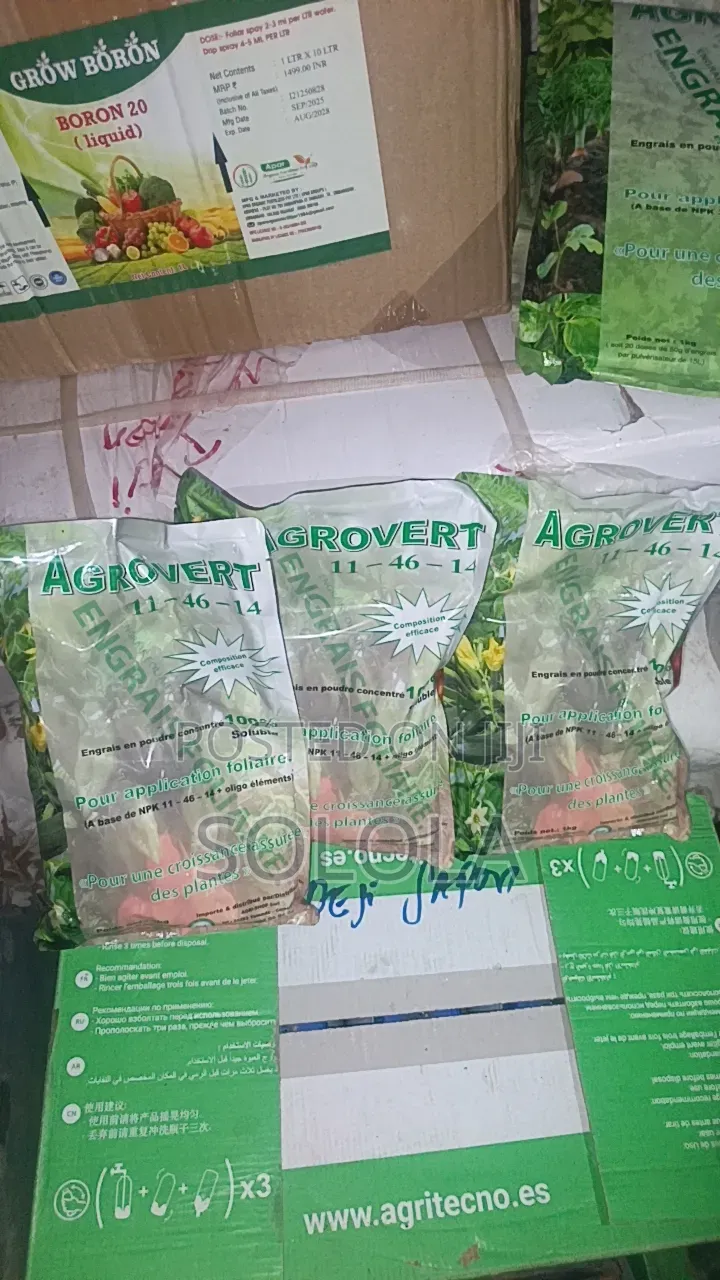 Agrovert 6-13-46, Pottase, 11-46-14, 30-10-10, 15-15-30