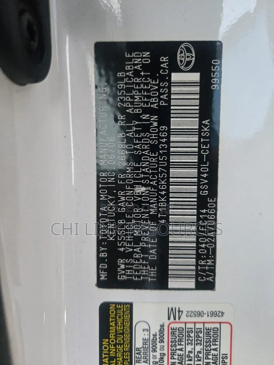 Toyota Camry 2009 White