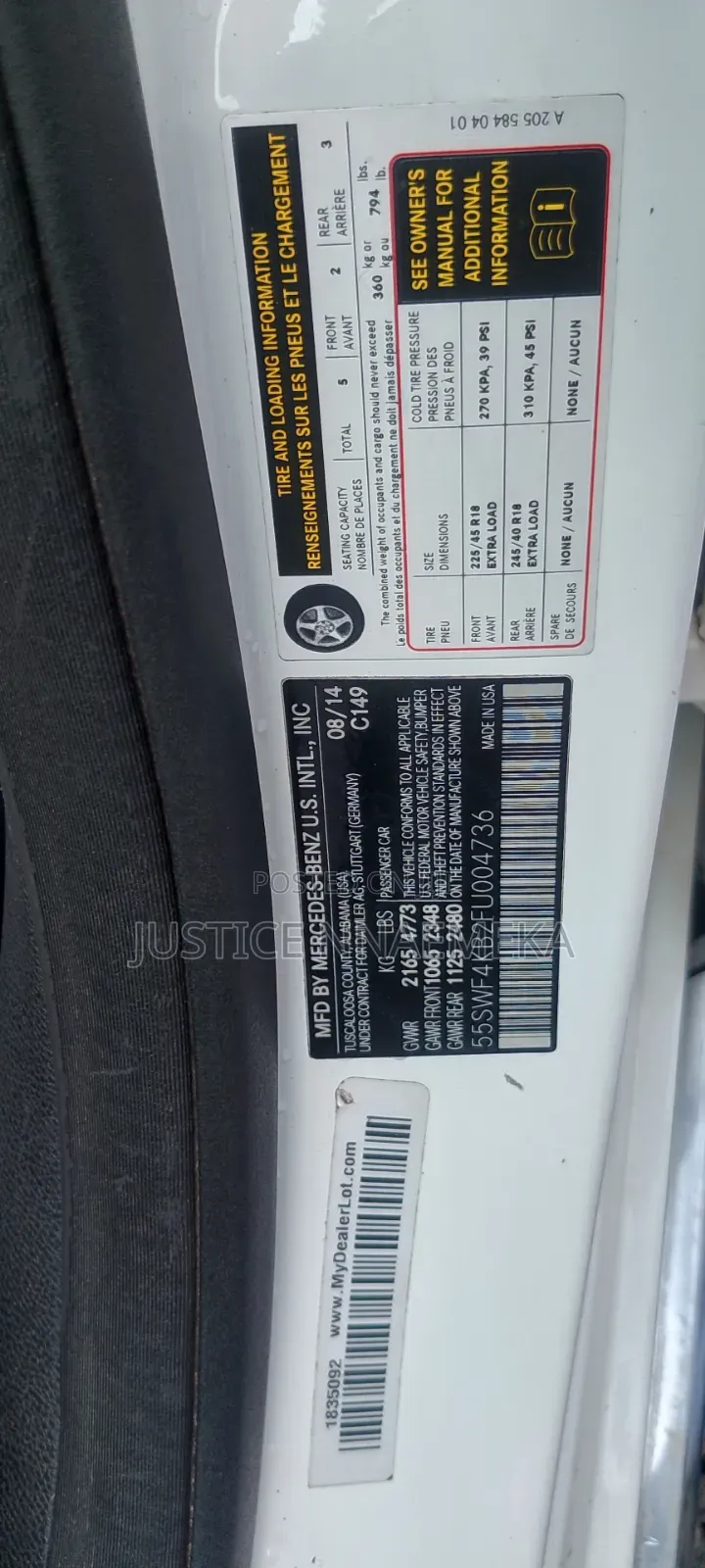 Mercedes-Benz C300 2014 White