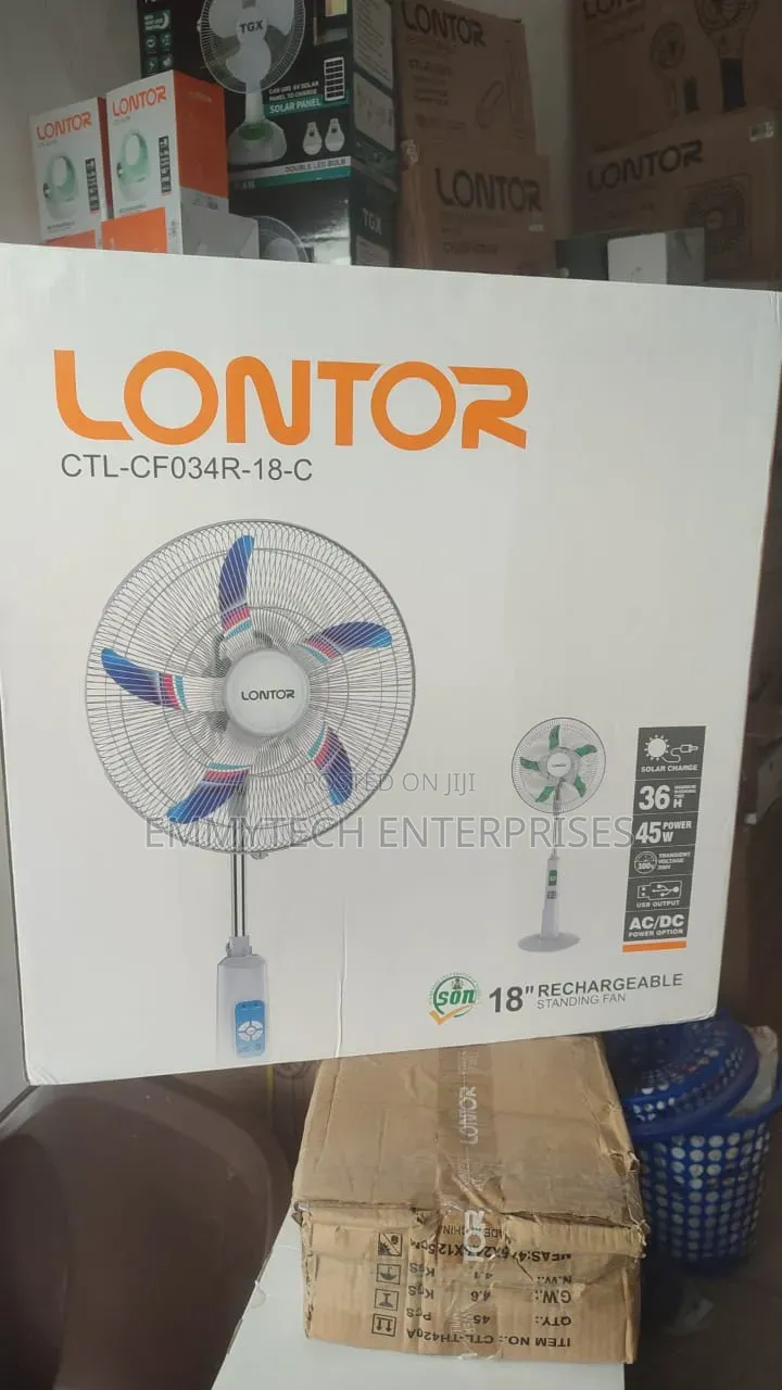 I Sell Lontor 18inch Rechargeable Standing Fan