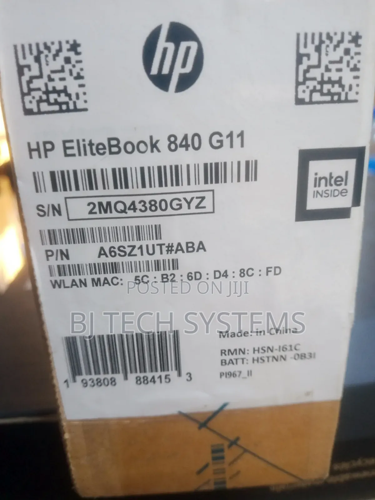 New Laptop HP EliteBook 840 G11 16GB Intel Core Ultra 7 SSD 512GB
