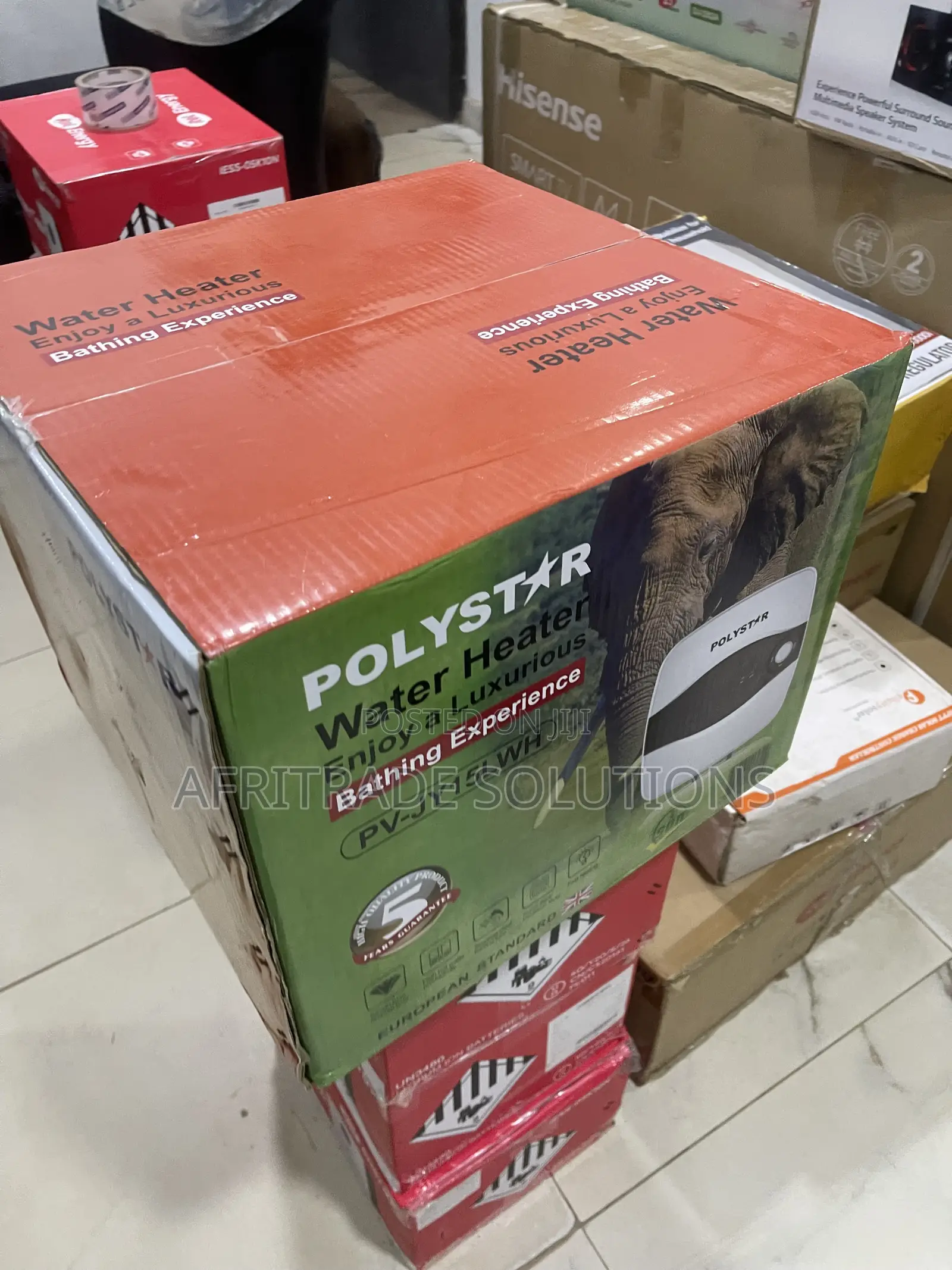 Polystar PV-JY15LWH 15L Vertical Electric Water Heater