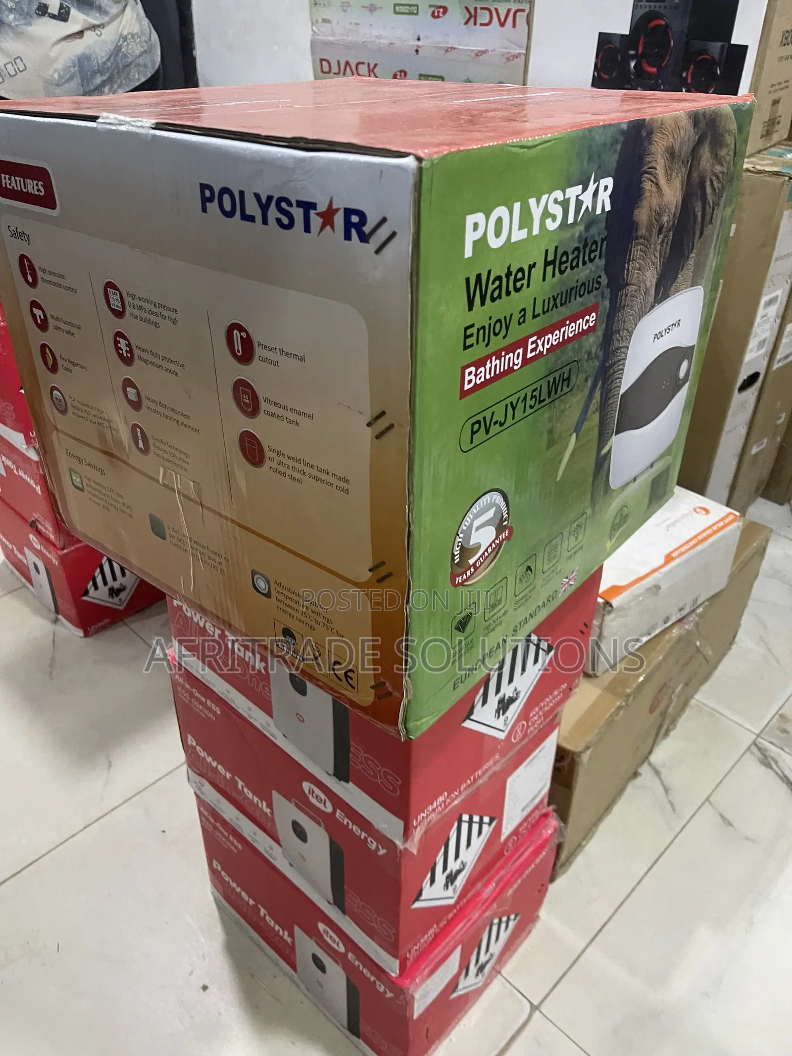 Polystar 15 Litre Heater PV-JY15LWH With Flexible Connector