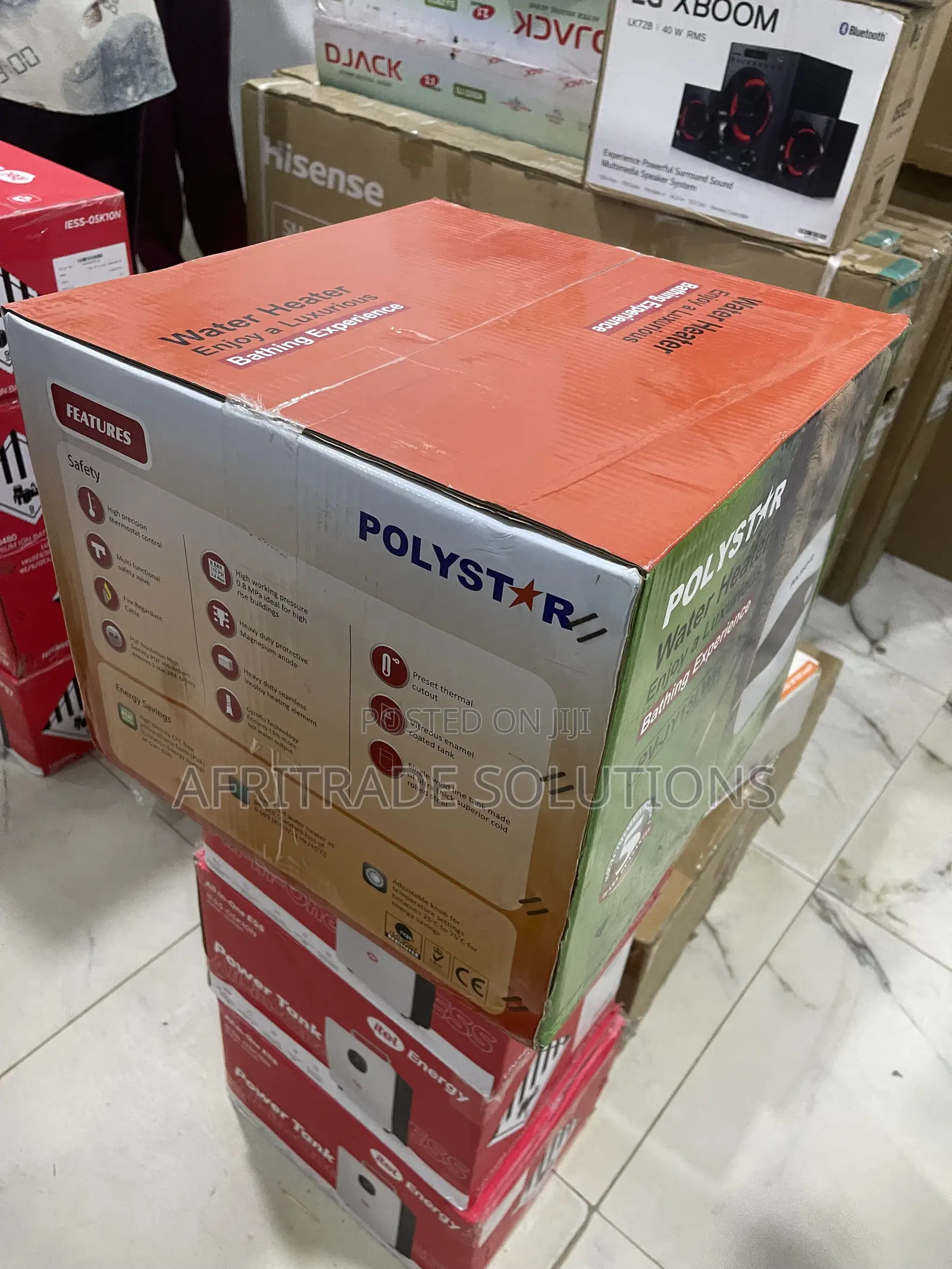 Polystar PV-JY15LWH Vertical Water Heater for Everyday Use
