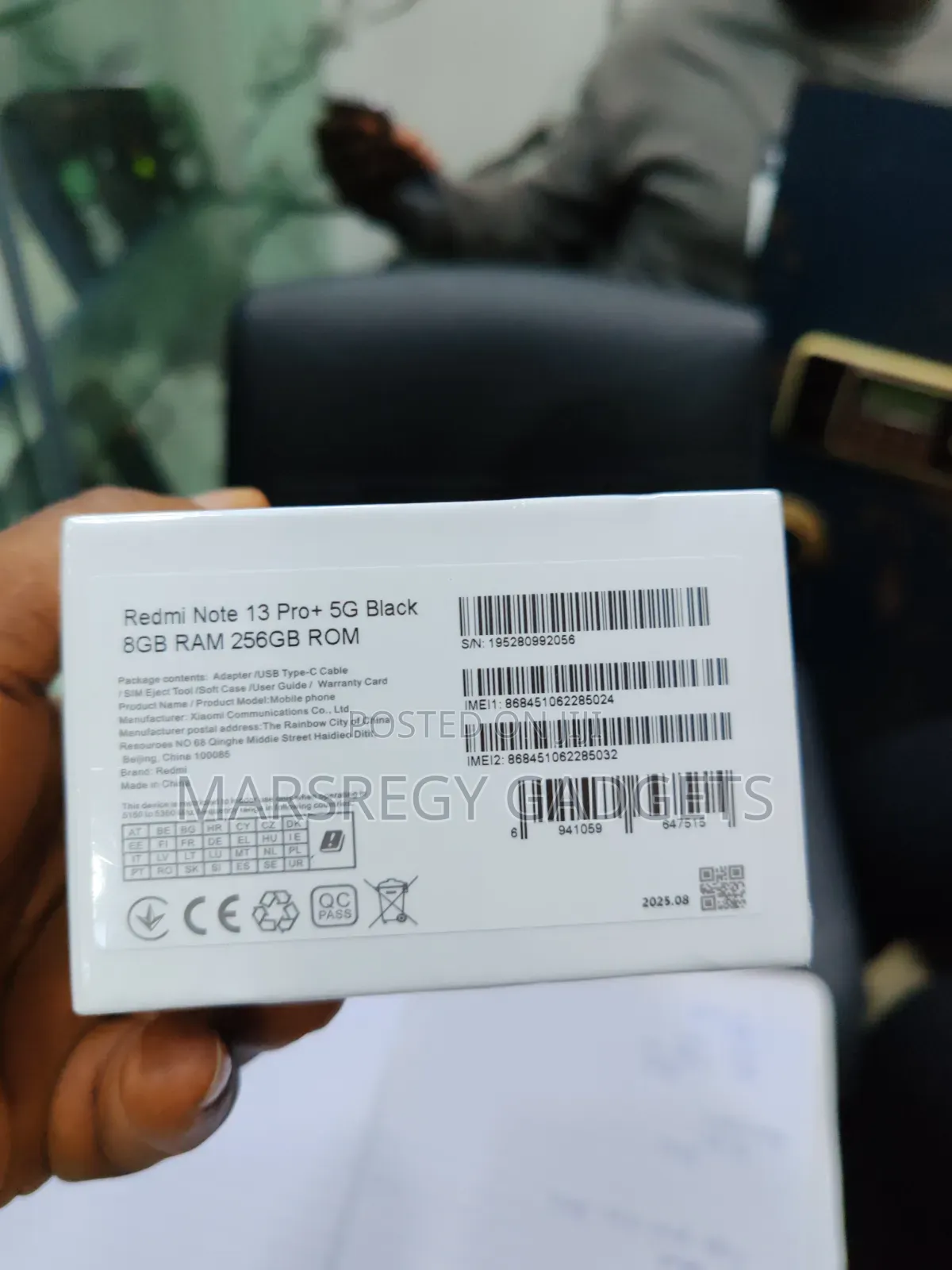 New Xiaomi Redmi Note 13 Pro+ 256 GB Black