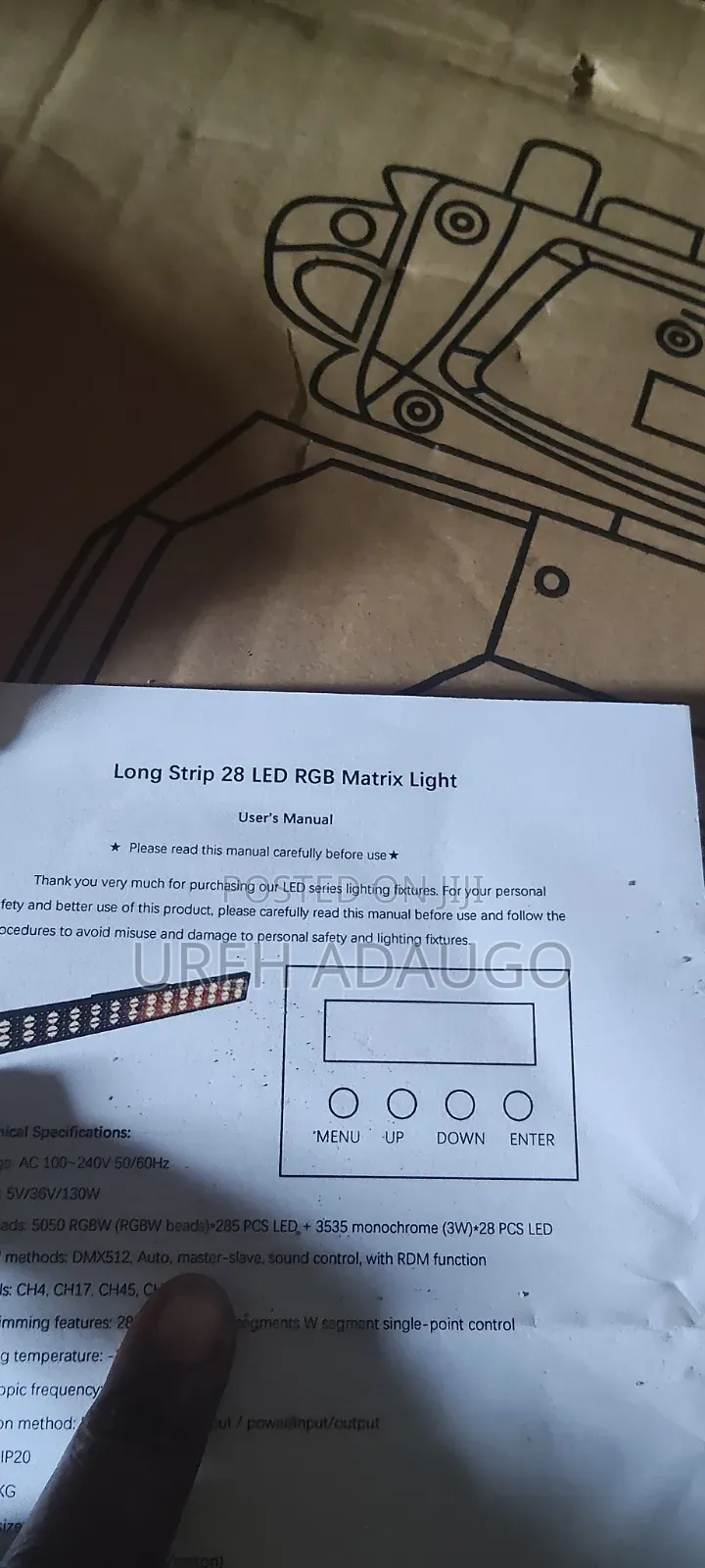 Long Strip 28 LED RGB Matrix Light