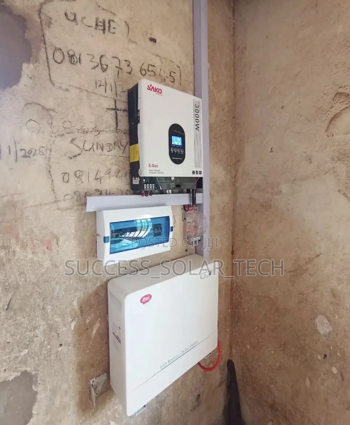 Sako 3kva and Itel 2.5kwh Lithium Battery