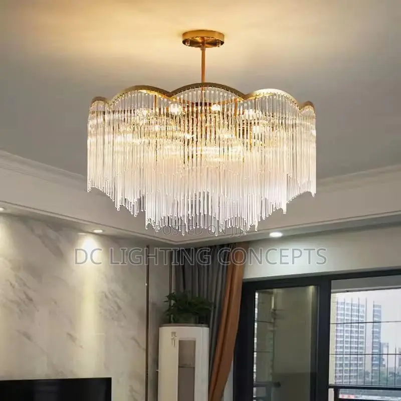 Postmodern Simple Luxury Crystal Led Chandelier.