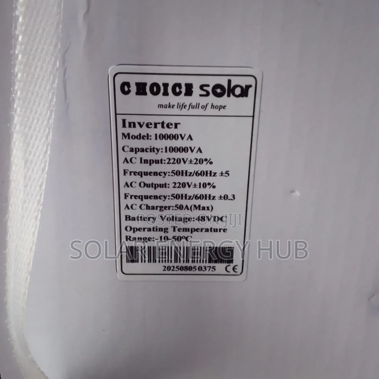 10kva/48v Choice Solar Inverter