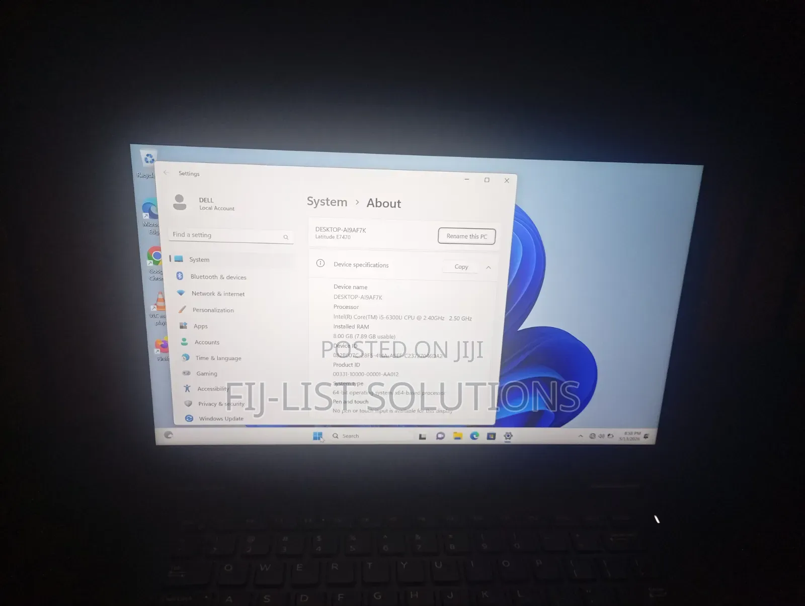 Laptop Dell Latitude E7470 8GB Intel Core i5 SSD 256GB
