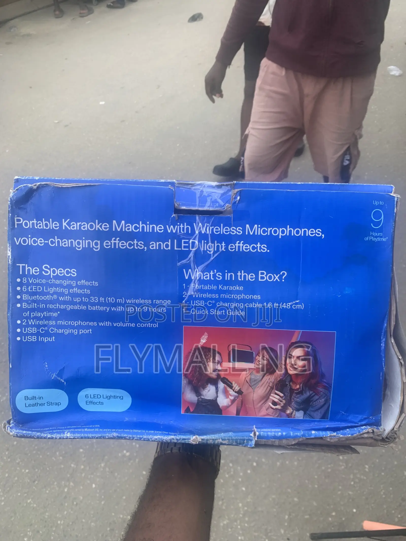 Foreign Onn Portable Karaoke Machine With 2 Wireless Microphones