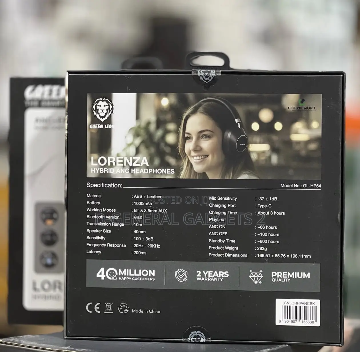 Lorenza Hybrid Anc Headphones