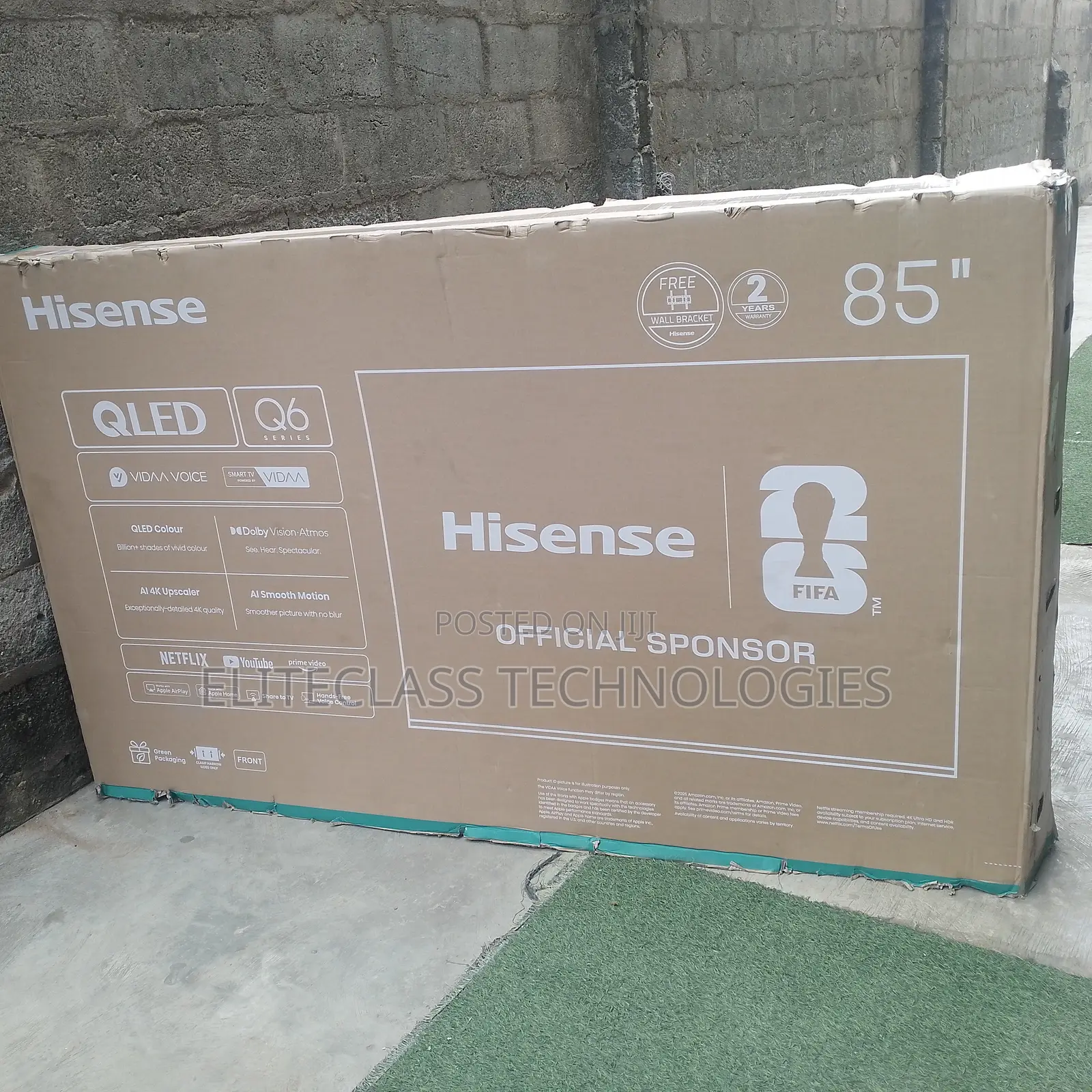 85" Hisense QLED TV Display
