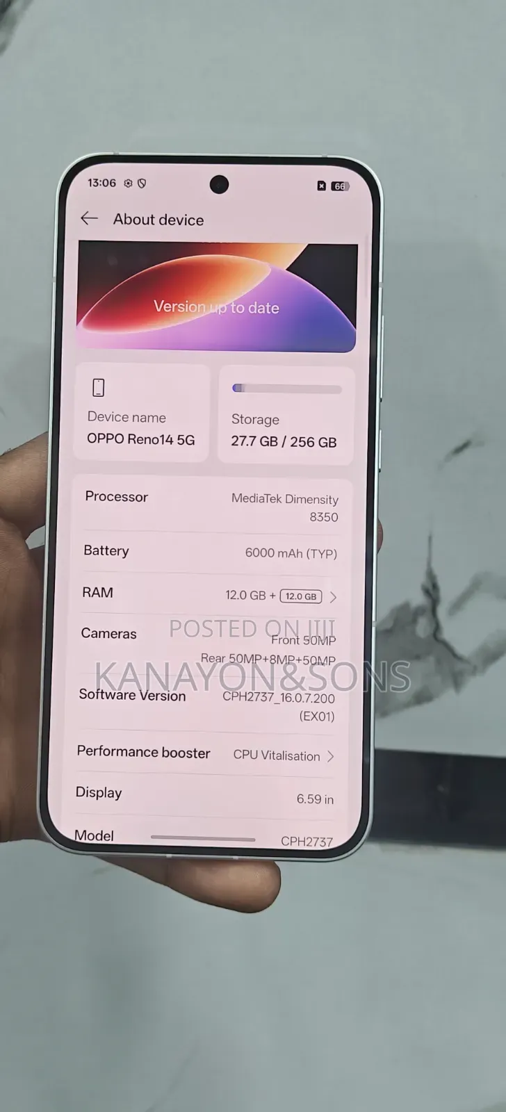 Oppo Reno14 256 GB White