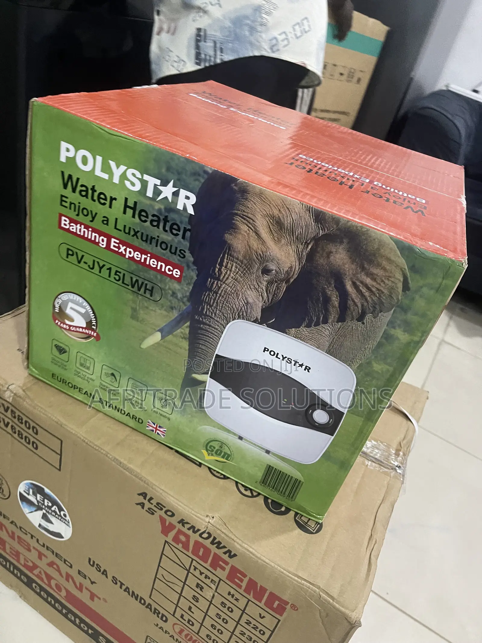 Polystar 15L Vertical Electric Heater PV-JY15LWH