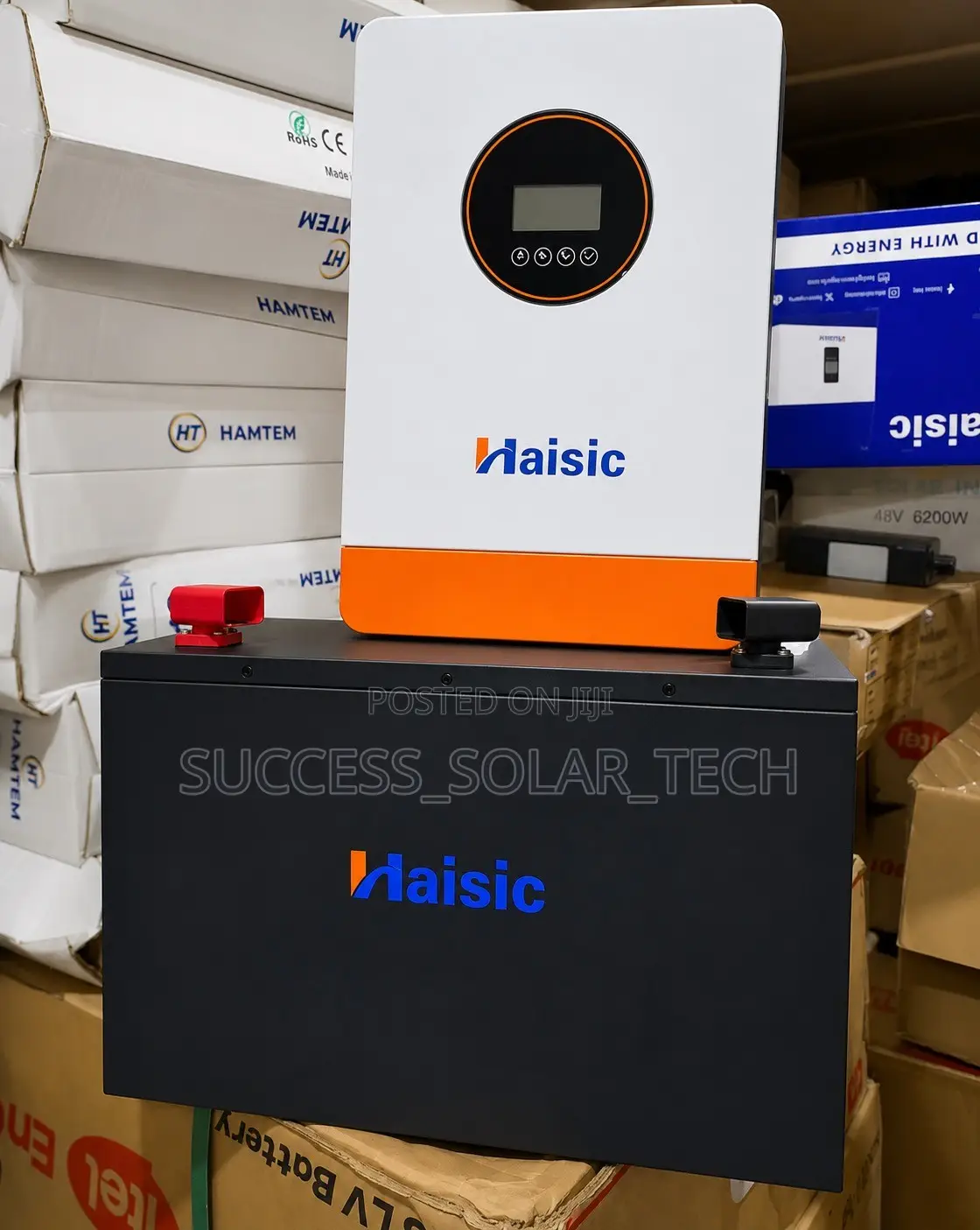Haisic 4.2kva and 8kwh Lithium Battery