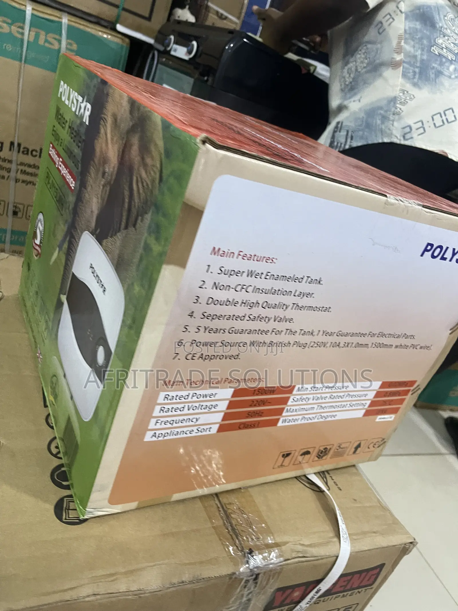 Polystar PV-JY15LWH 15L Wall-Mount Water Heater