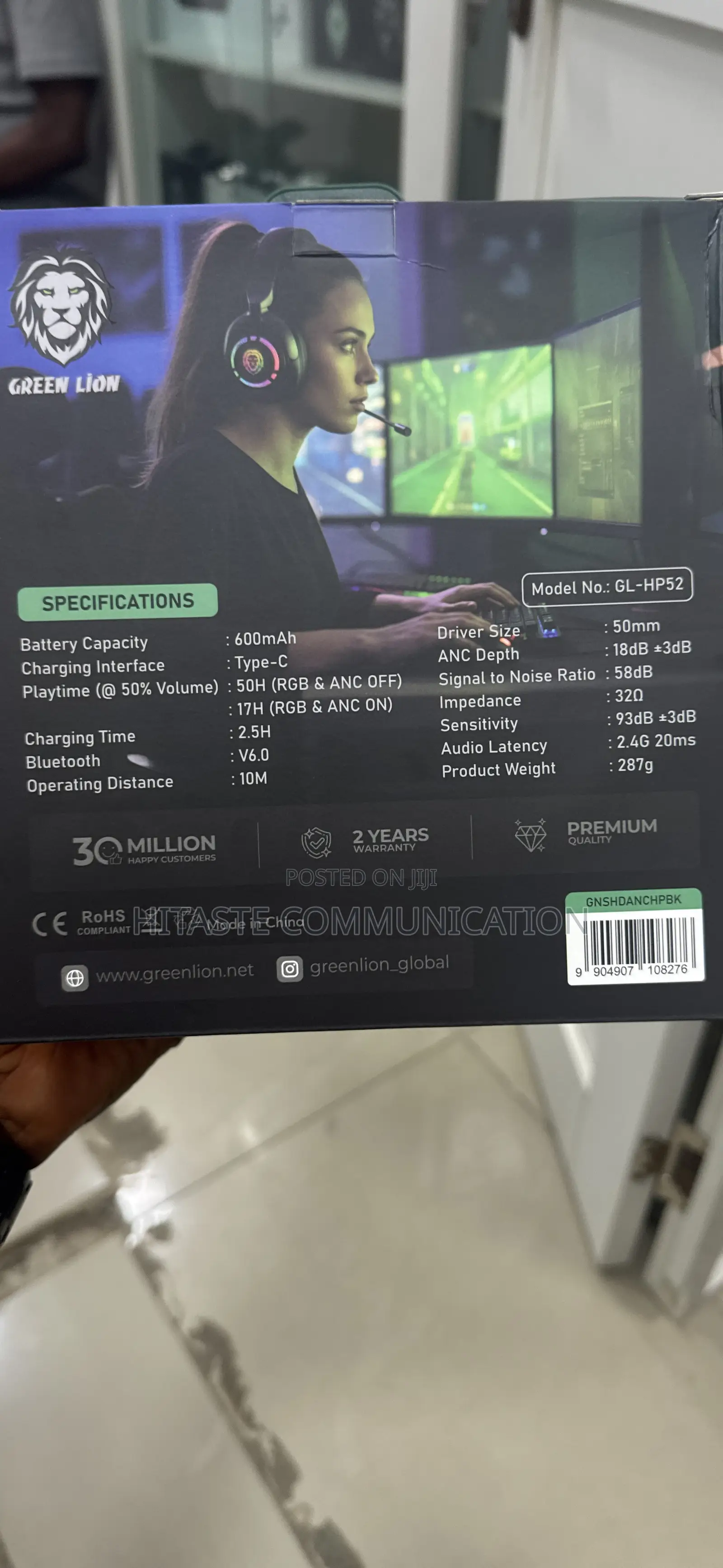 Greenliion Shadow ANC Gaming Headset