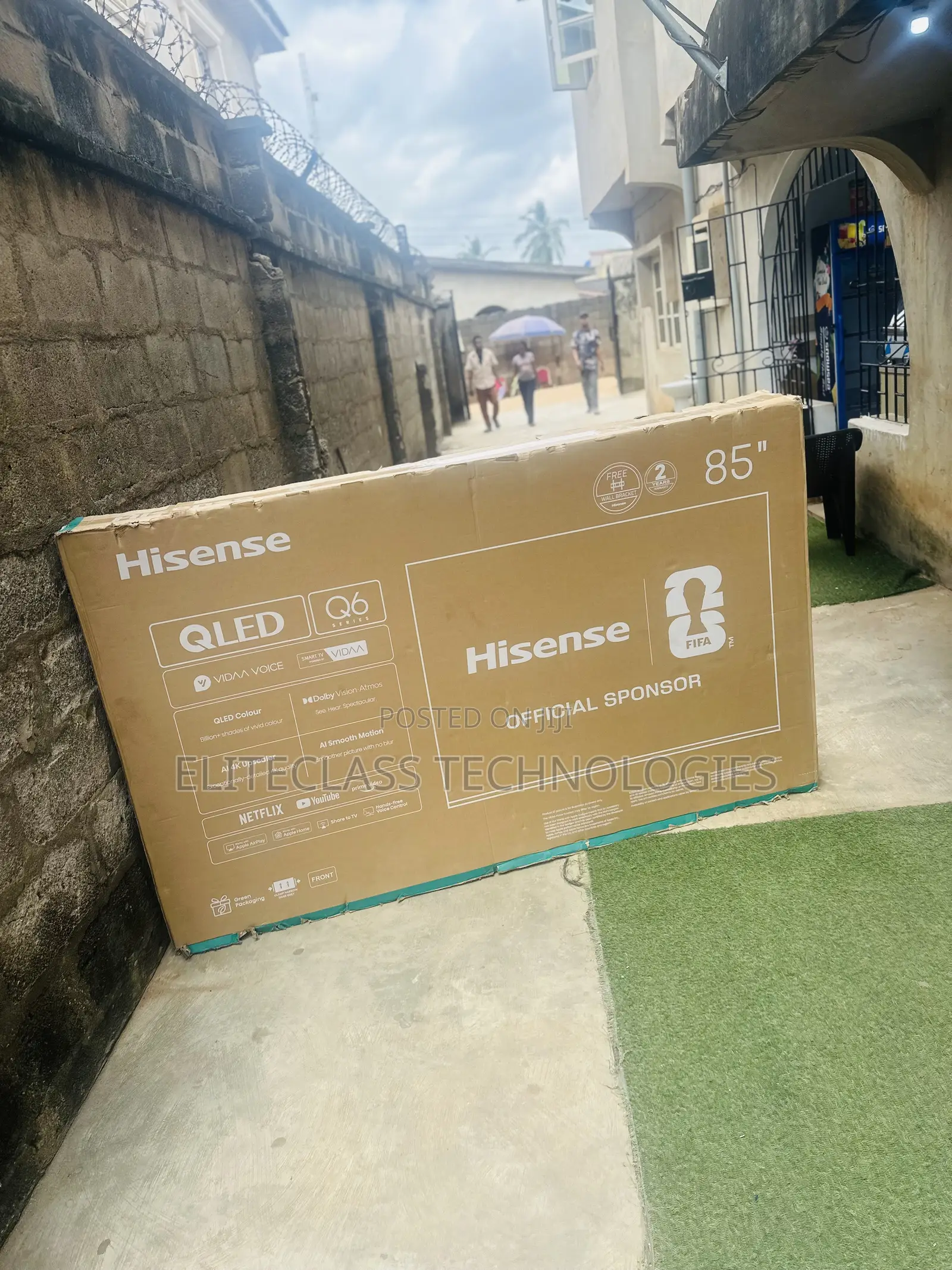 Large 85 Inch Hisense QLED TV