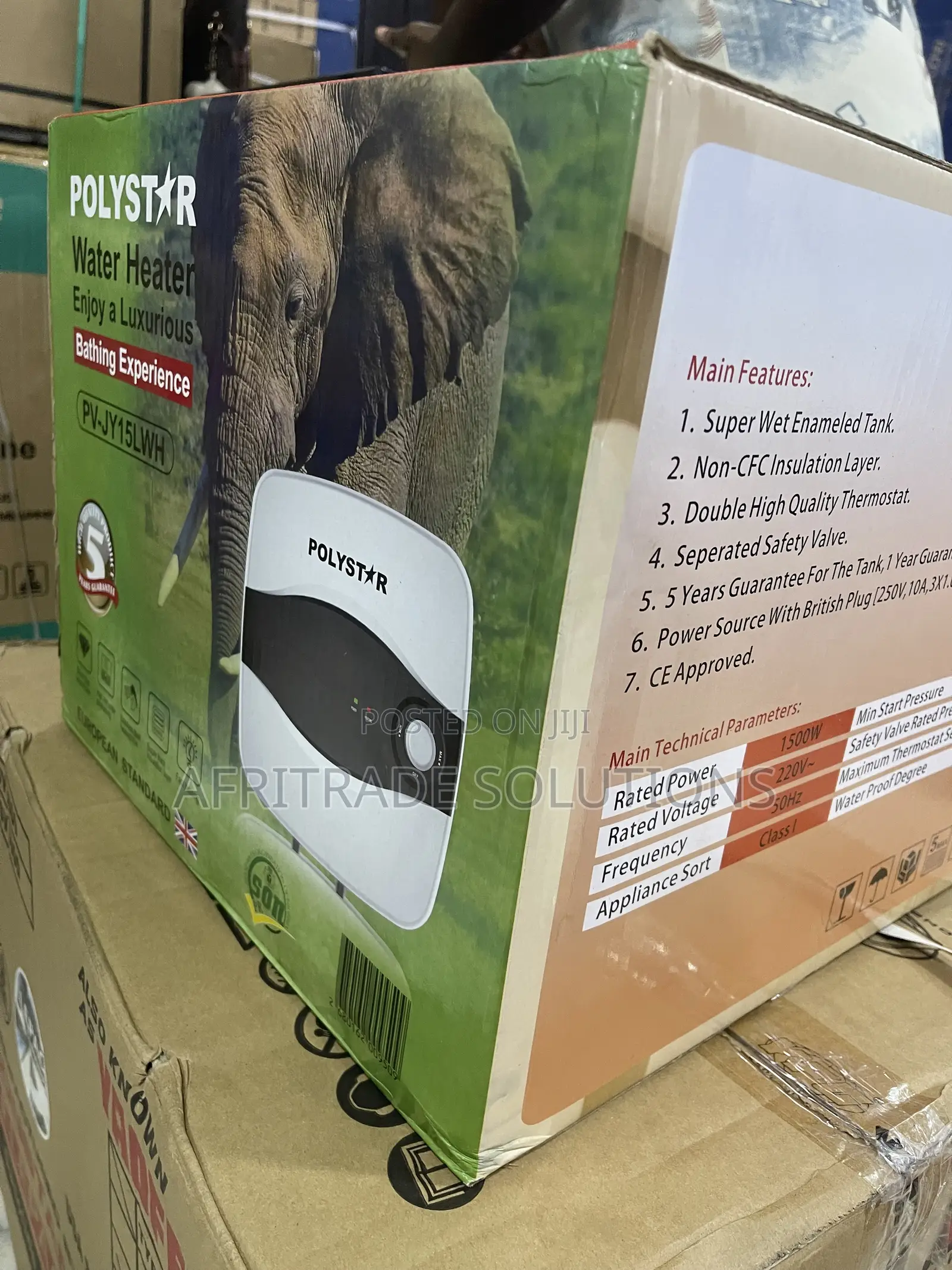 Polystar 15L Water Heater PV-JY15LWH for Convenient Heating