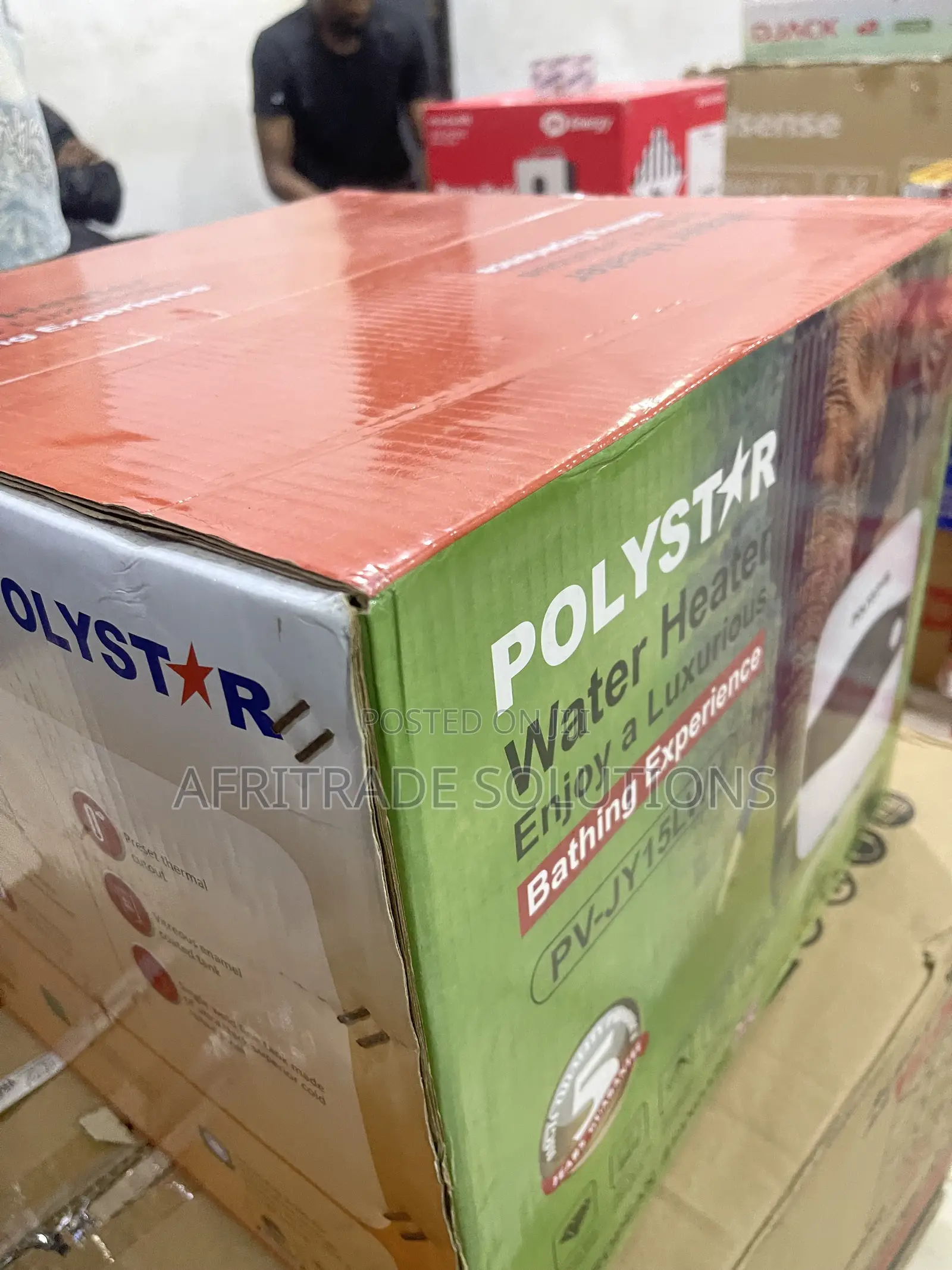 Polystar 15L Vertical Water Heater PV-JY15LWH for Small Spaces