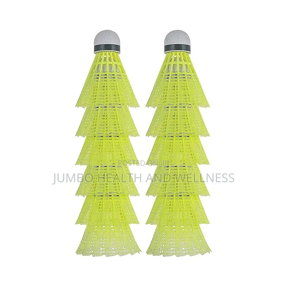 Plastic Badminton Shuttlecock – 12-in-1 Tube