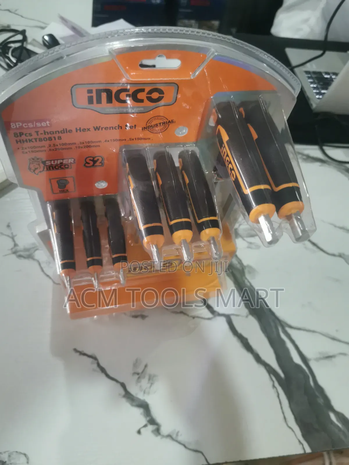 INGCO 8-Piece T-Handle Hex Wrench Set – HHKT80818