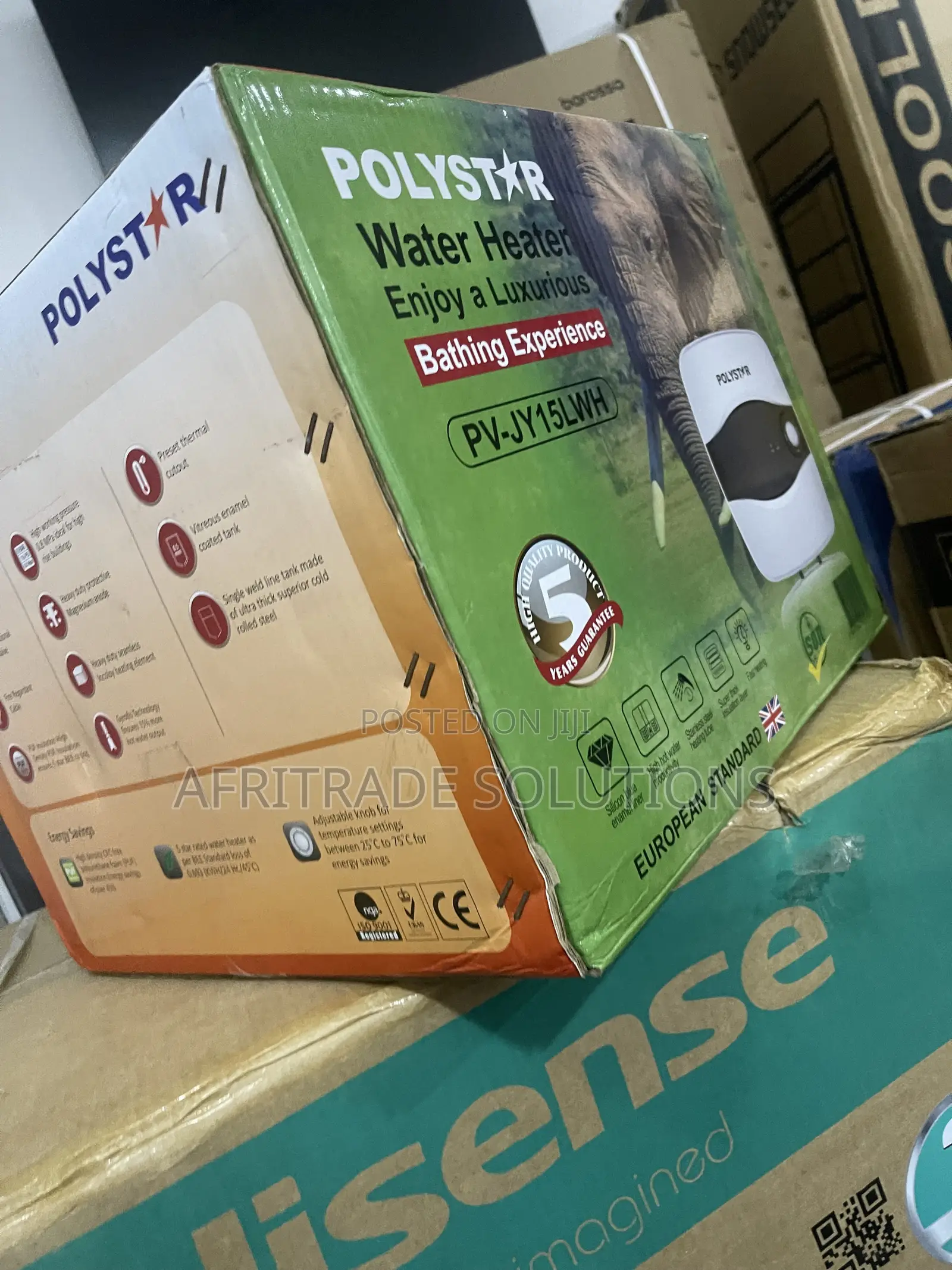 Polystar PV-JY15LWH 15L Compact Electric Water Heater