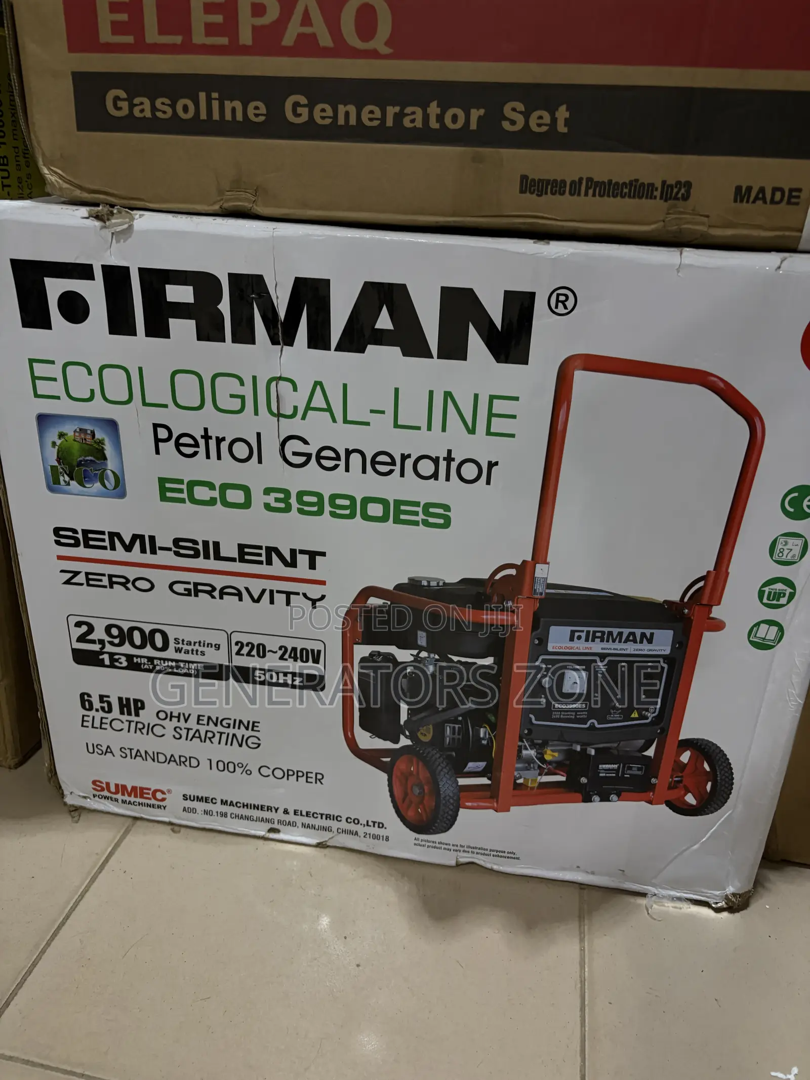 SUMEC Firman ECO3990ES 2.8kVA Generator With Battery Start