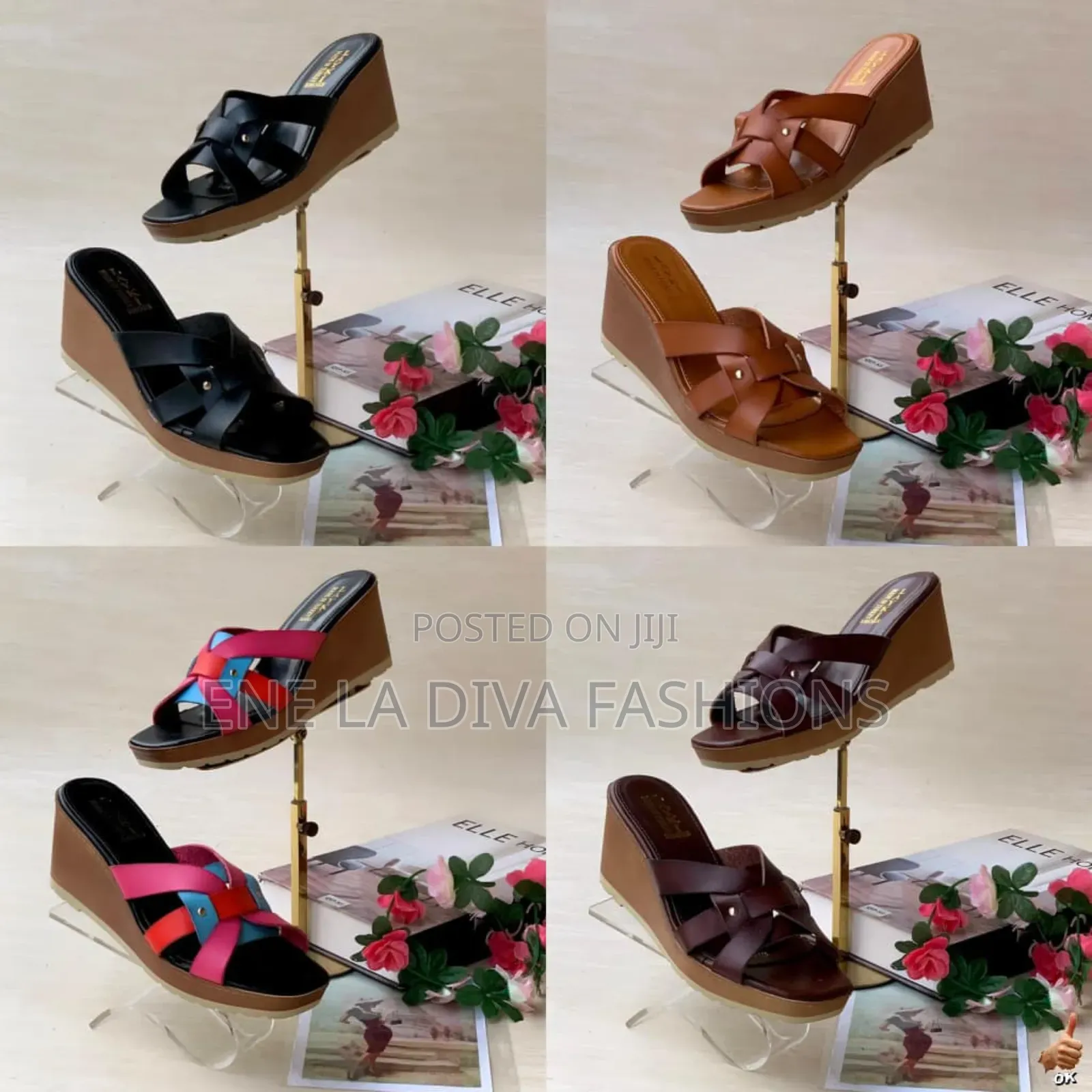 Stylish Light Weight Wedge Slippers