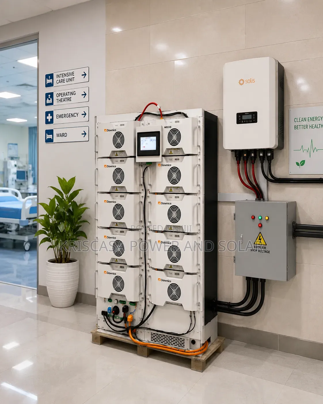 160kWh High-Voltage Commercial Battery.