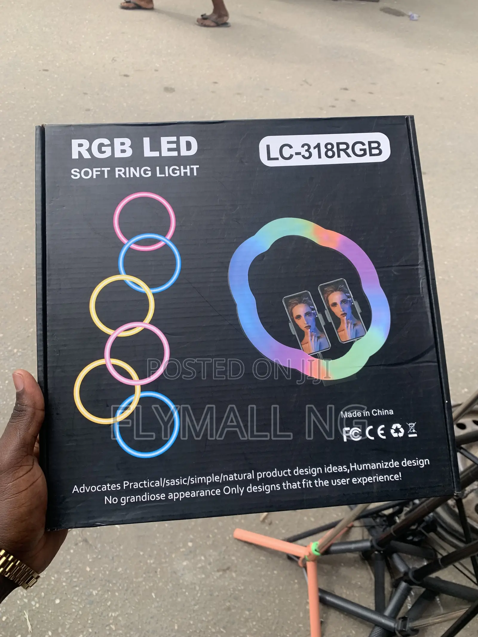 LC-318RGB RGB LED Soft Ring Light With Stand