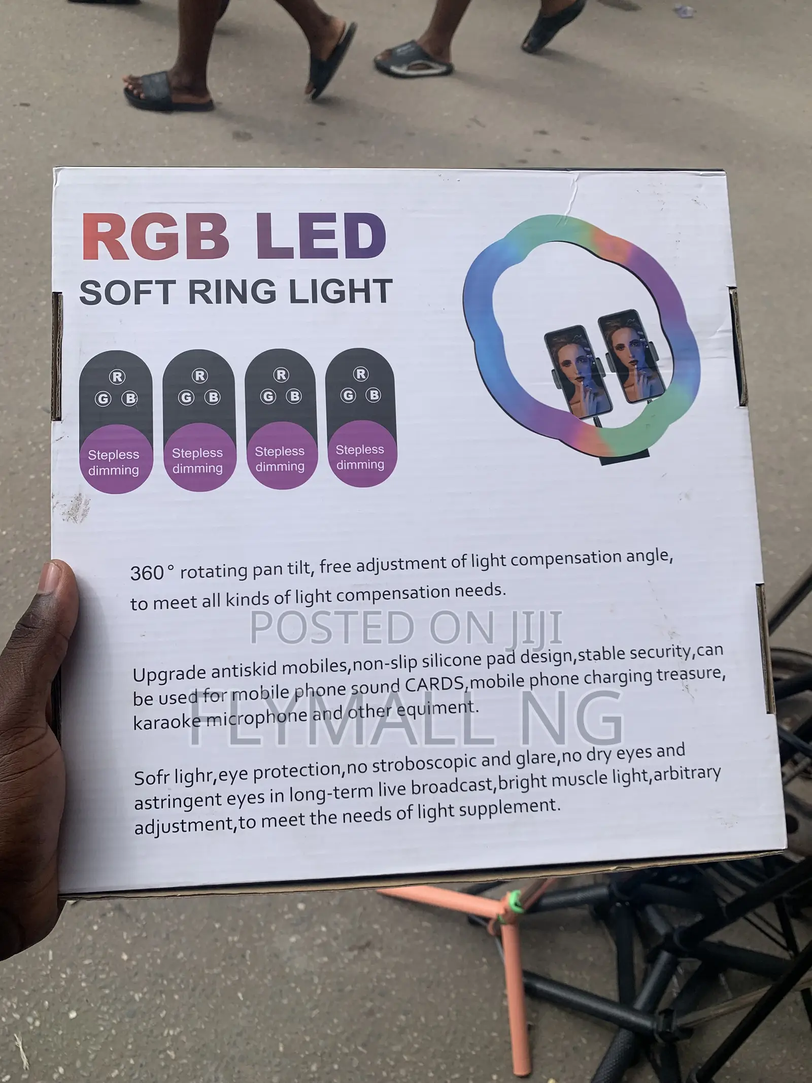 LC-318RGB RGB LED Soft Ring Light With Stand