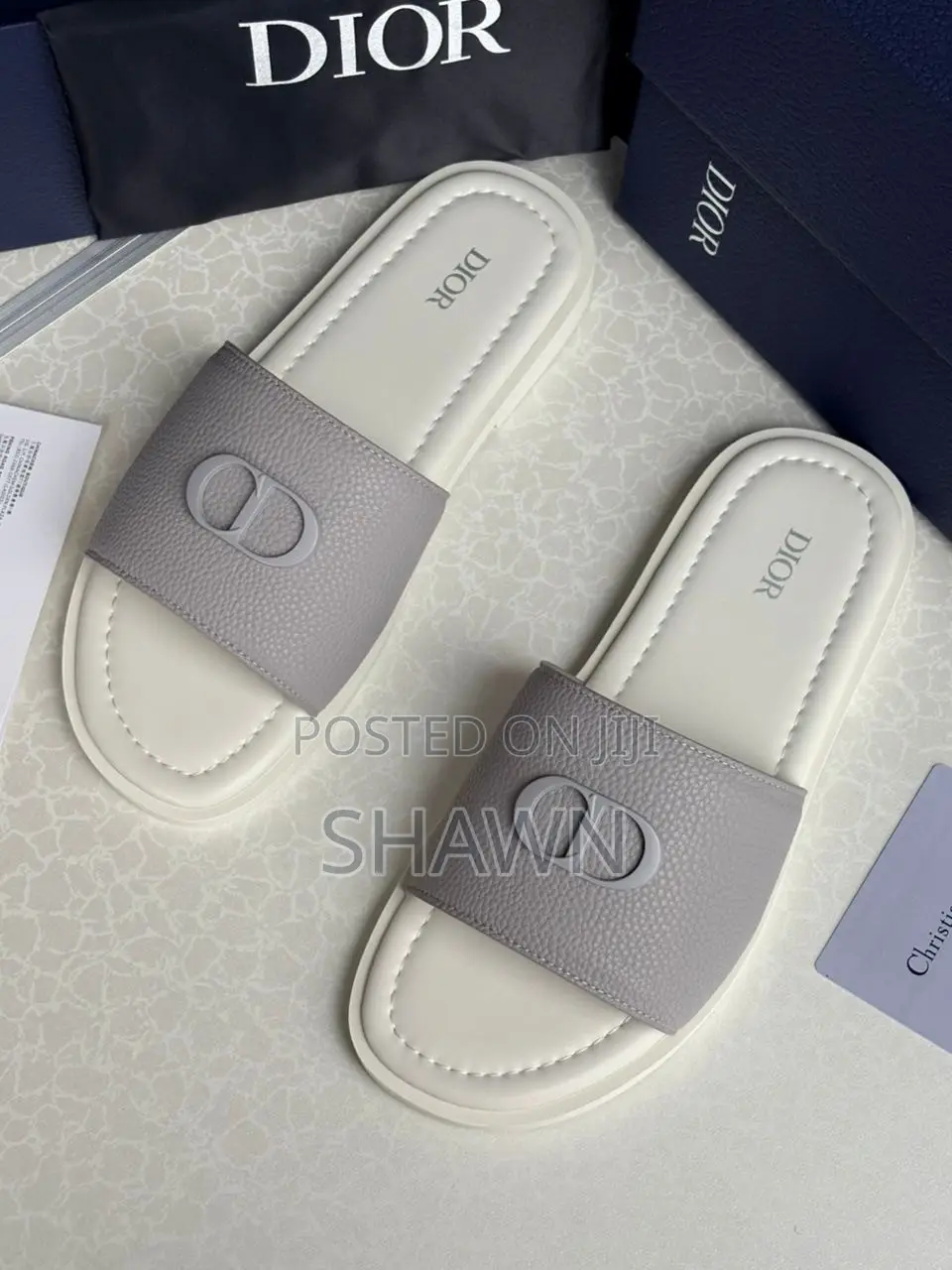 Christian Dior Luxury Leather Slippers