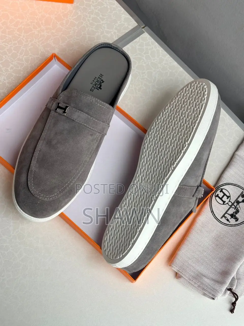 Hermes Luxury Nubuck Mules