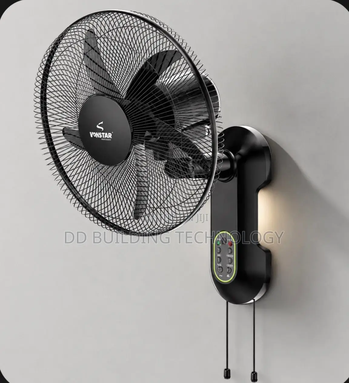 Iwin 18" Rechargeable Wall Fan With Solar Panel