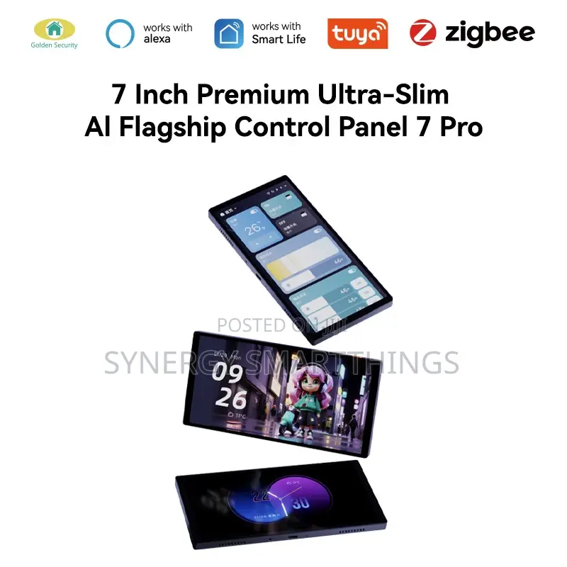 7 Inch Tuya Smart Control Panel With Built in IR Remote Alexa & Zigbee