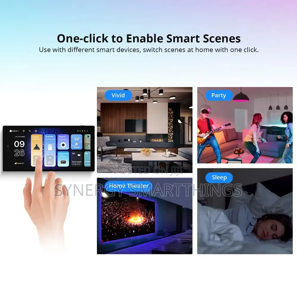 7 Inch Tuya Smart Control Panel With Built in IR Remote Alexa & Zigbee