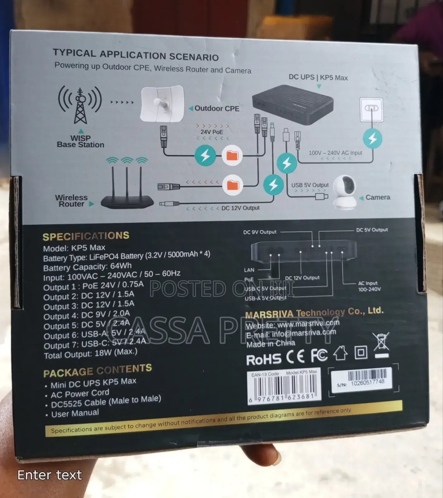 Marsriva Router Power Bank.