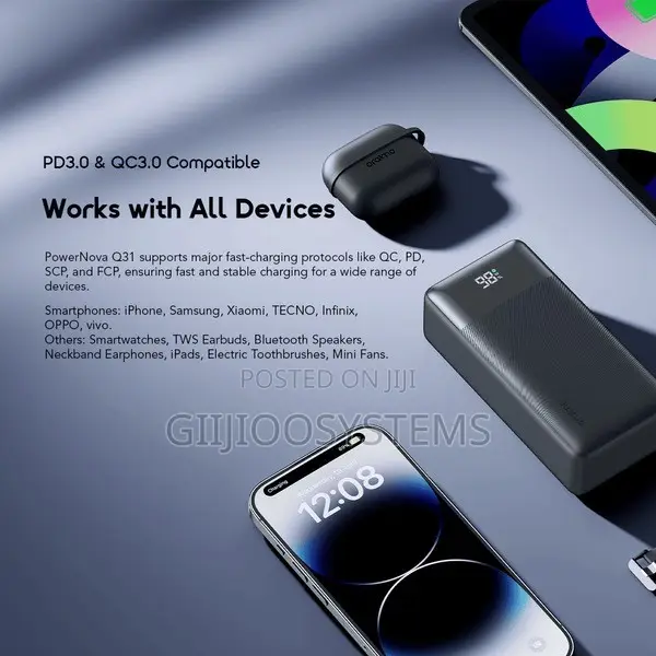 Oraimo PowerNova Q31 30000mAh 22.5W Fast Charging Power Bank