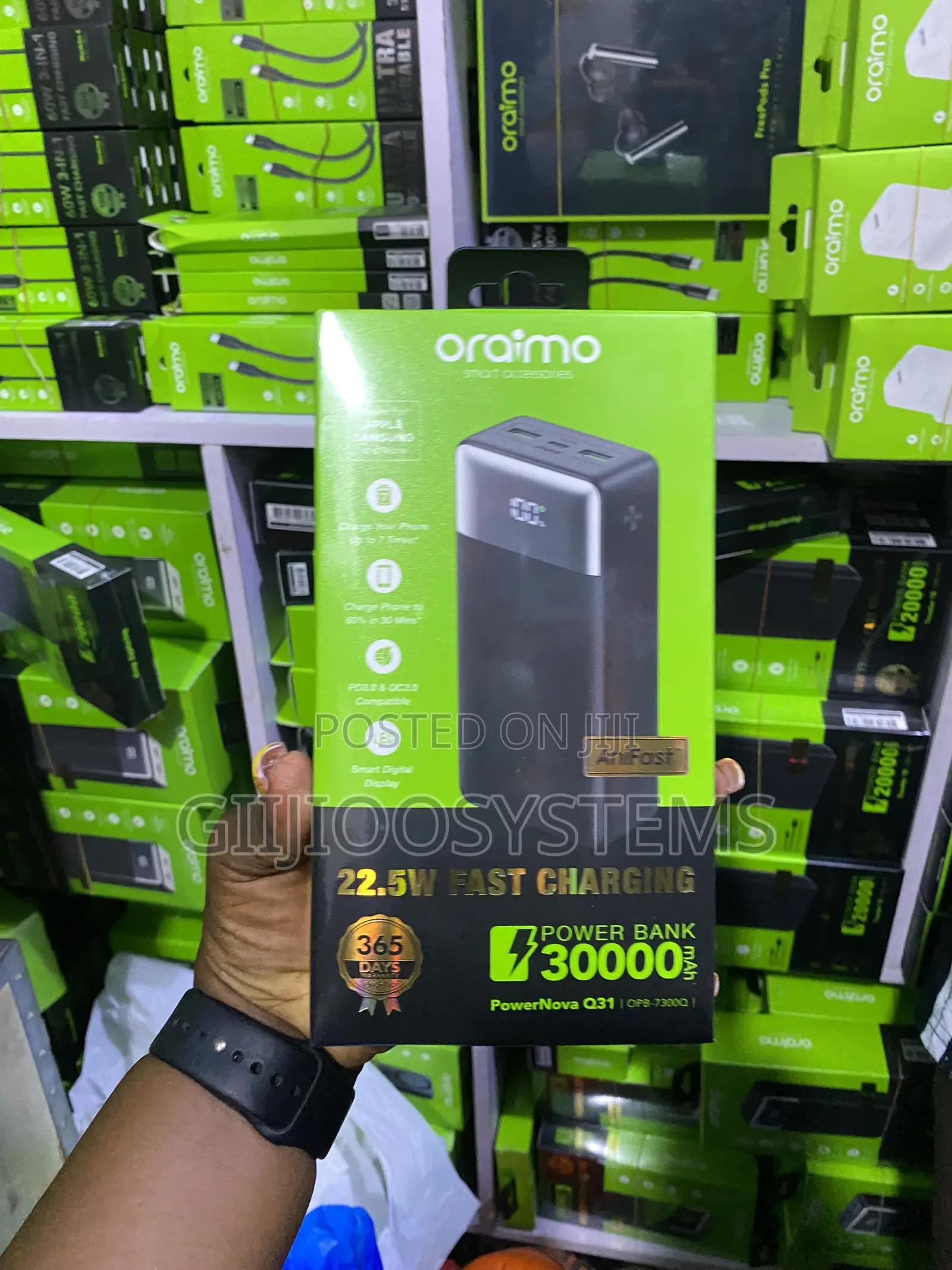 Oraimo PowerNova Q31 30000mAh 22.5W Fast Charging Power Bank