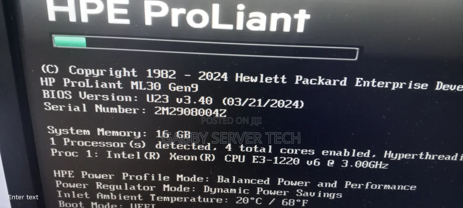 New Server HP ProLiant ML 16GB Intel Xeon HDD 1T