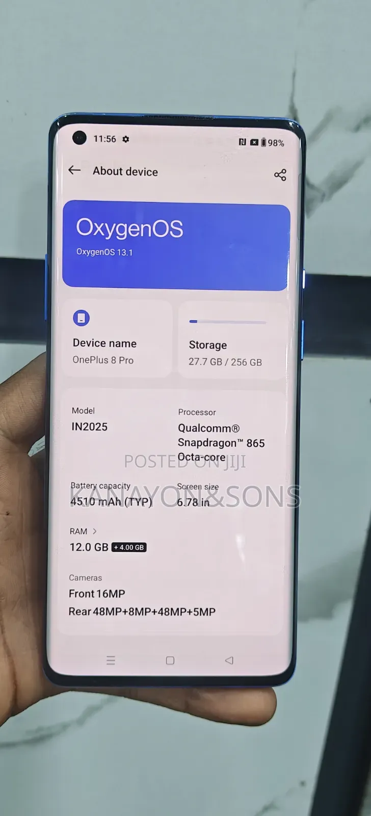 OnePlus 8 Pro 256 GB Blue