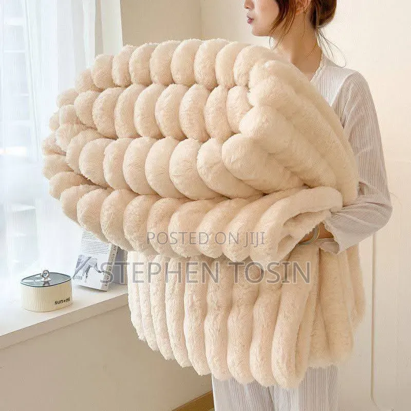 Fluffy Flannel Throw Blanket