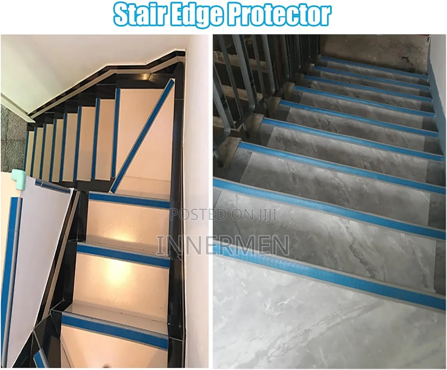 Staircase Edge Protector - Aluminum Anti-Slip Stair Nosing Profile