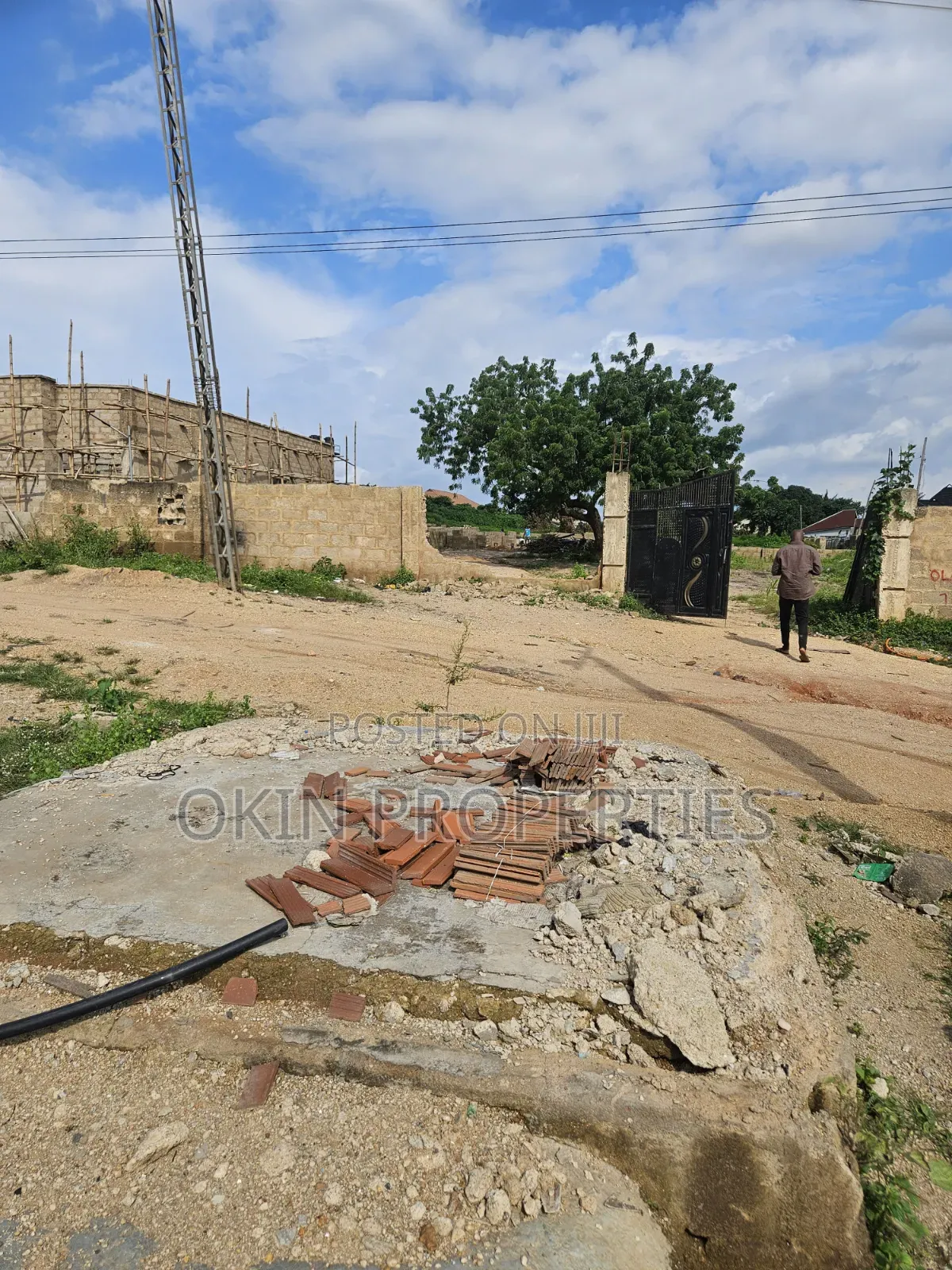 Two Plot Fence Facing Osogbo Ikinrun Road