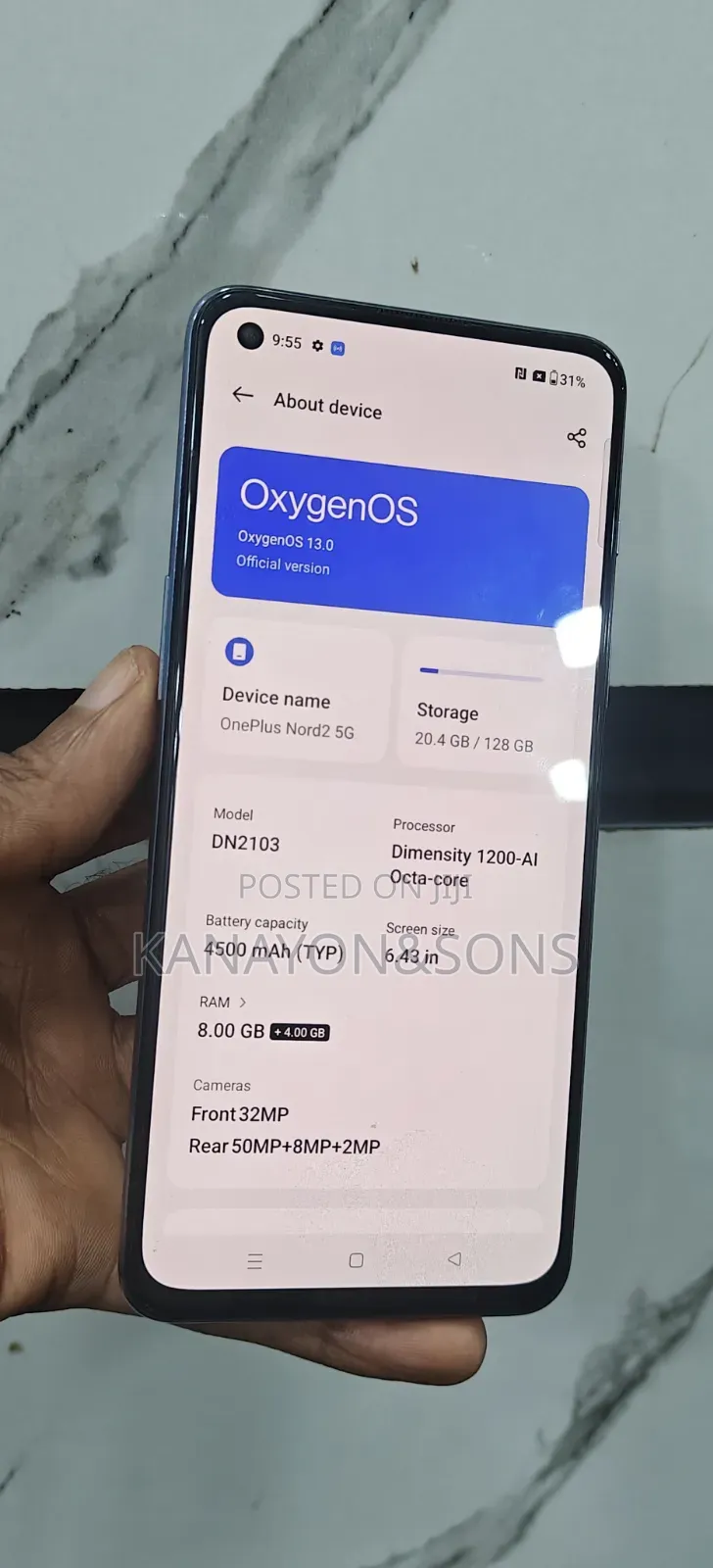 OnePlus Nord 2 5G 128 GB Gray