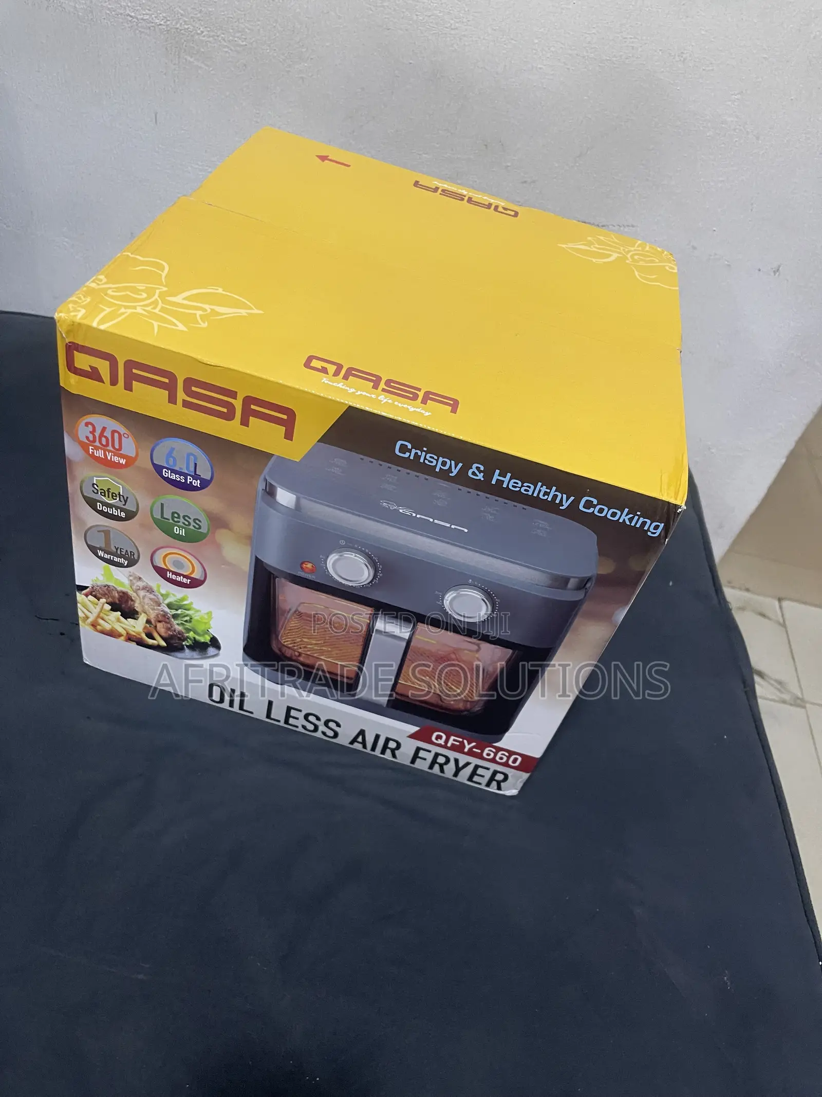 Qasa QFY-660 6L Air Fryer for Convenient Everyday Cooking